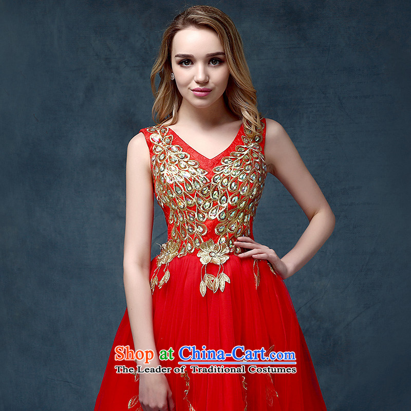 Evening dress New Korea 2015, spring and summer bows marriages stylish moderator dress dresses according to Lin, red female sa shopping on the Internet has been pressed.
