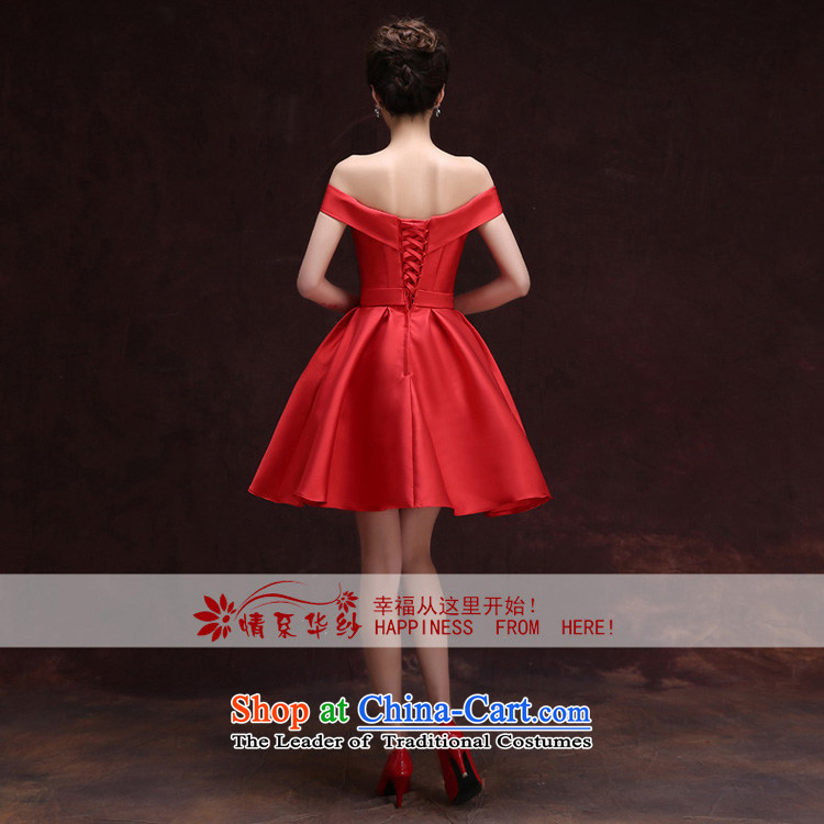The feelings of Chinese spring and summer 2015 by the new bride upscale services Red Dress Short bows of video thin small dress skirt red marriage M picture, prices, brand platters! The elections are supplied in the national character of distribution, so action, buy now enjoy more preferential! As soon as possible.