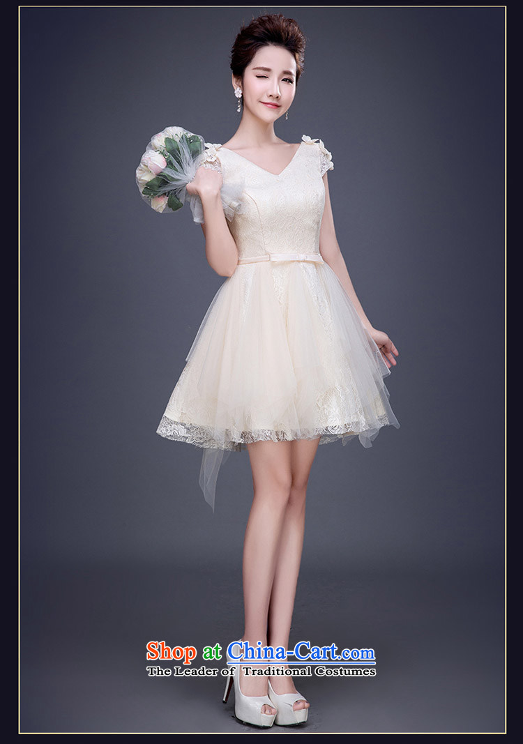 The knot true love bridesmaid dress 2015 new champagne color bridesmaid sister skirt short of services and banquet dinner dress small chest dress summer C L picture, prices, brand platters! The elections are supplied in the national character of distribution, so action, buy now enjoy more preferential! As soon as possible.