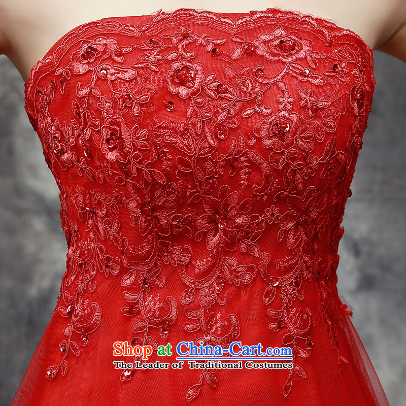 The leading edge of the brides bows service days long strap New Night Banquet at the annual meeting of the 2015 dress skirt red 8011 A swing lace edge petticoats $218 XXXL, dream edge days seung , , , shopping on the Internet