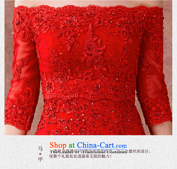 The 2015 Red bride Luang stylish wedding dresses new anointed chest bows services lace a Field Graphics thin dress and shoulder chest), a code 135cm long yi XL Photo, prices, brand platters! The elections are supplied in the national character of distribution, so action, buy now enjoy more preferential! As soon as possible.