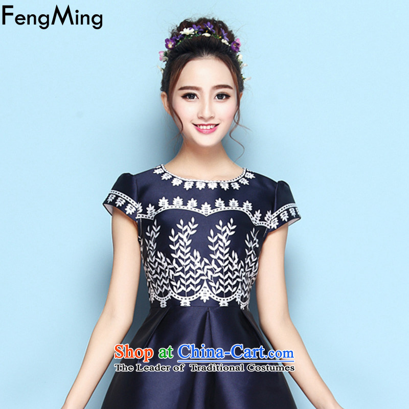 Hsbc Holdings plc Ming aristocratic dress skirt D G Soo-high-end stamp Sau San dresses women 2015 Autumn New Suit M Fung Ming (fengming) , , , shopping on the Internet