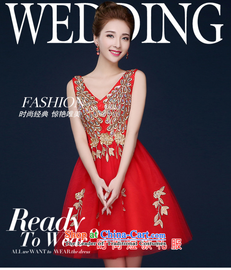 Beverly dress Ting 2015 new bride respectfully liquor service winter crowsfoot dress length) Ms. marriage red shoulders Sau San Xia dresses red short) S picture, prices, brand platters! The elections are supplied in the national character of distribution, so action, buy now enjoy more preferential! As soon as possible.