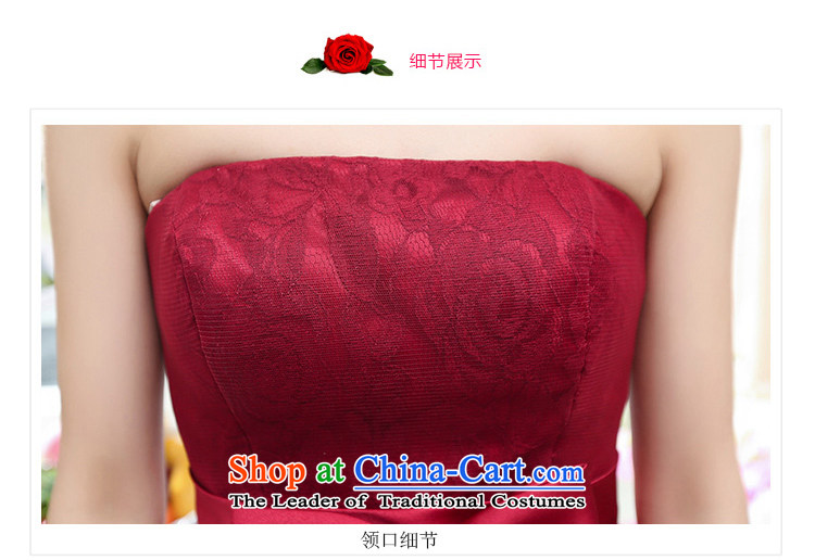 The 2015 Spring/Summer load dream new women's sexual feelings are decorated in a bow tie lace anointed chest dresses small dress female wine red S picture, prices, brand platters! The elections are supplied in the national character of distribution, so action, buy now enjoy more preferential! As soon as possible.