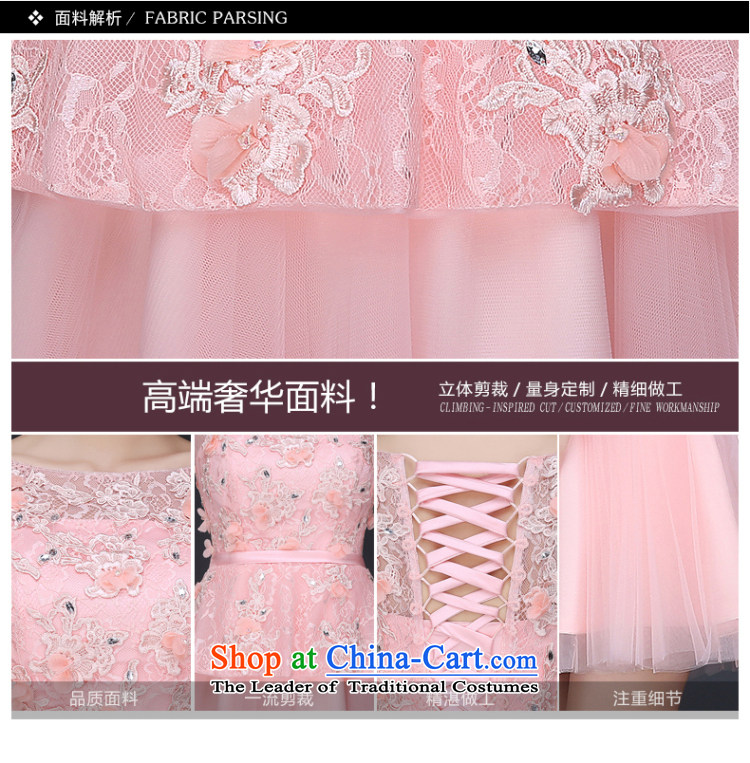 Beverly Ting bridesmaid bride bows services serving the spring of the new 2015 wedding dress short of the betrothal word summer evening dress female banquet shoulder Pink Pink L picture, prices, brand platters! The elections are supplied in the national character of distribution, so action, buy now enjoy more preferential! As soon as possible.