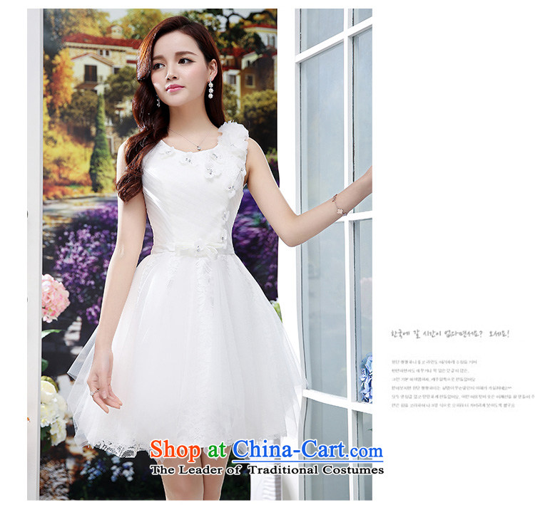 Hundreds of new stylish brides 2015 bows services wedding dresses spring and autumn Sau San marriage bridesmaid in evening dress pregnant women small dress apricot color  (sent silk scarf) L picture, prices, brand platters! The elections are supplied in the national character of distribution, so action, buy now enjoy more preferential! As soon as possible.
