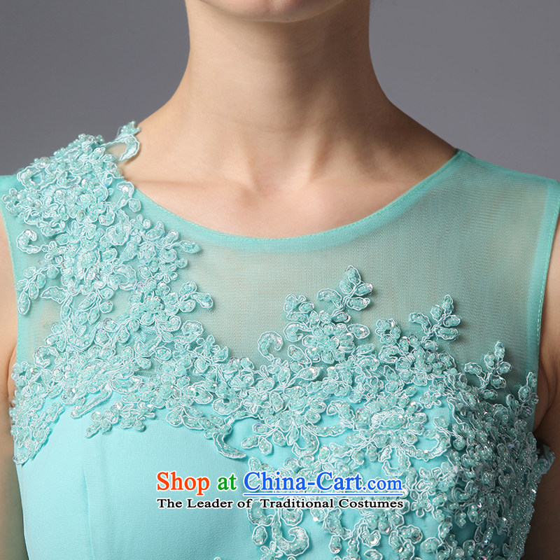 There is a new Lam Tin-yuk wedding dresses aristocratic dress round-neck collar chiffon embroidered marriages bows services evening dress code, 10 light blue with , , , shopping on the Internet