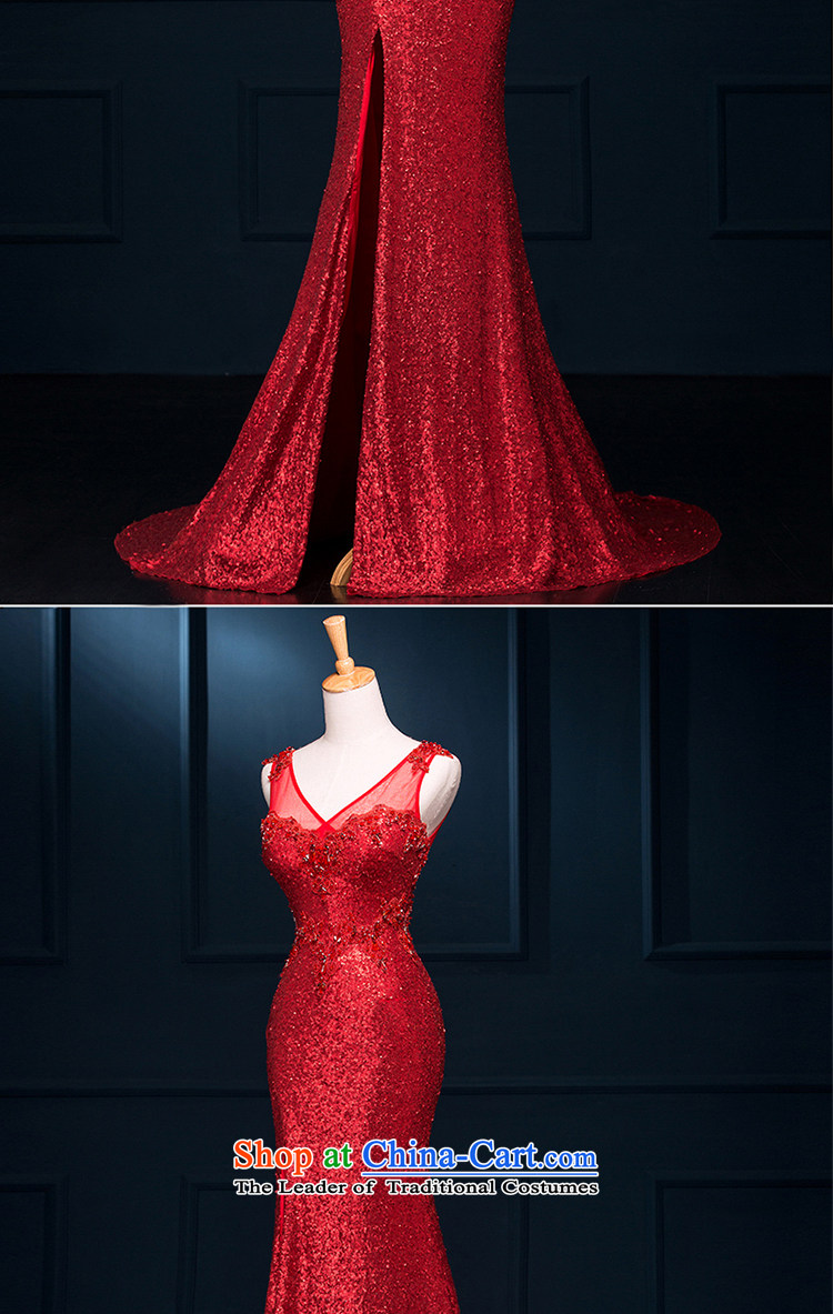 There is a stunning new 2015 dream marriages bows services evening dress will serve under the auspices of the shoulders, V-Neck lace Red 8 pictures, prices, brand platters! The elections are supplied in the national character of distribution, so action, buy now enjoy more preferential! As soon as possible.