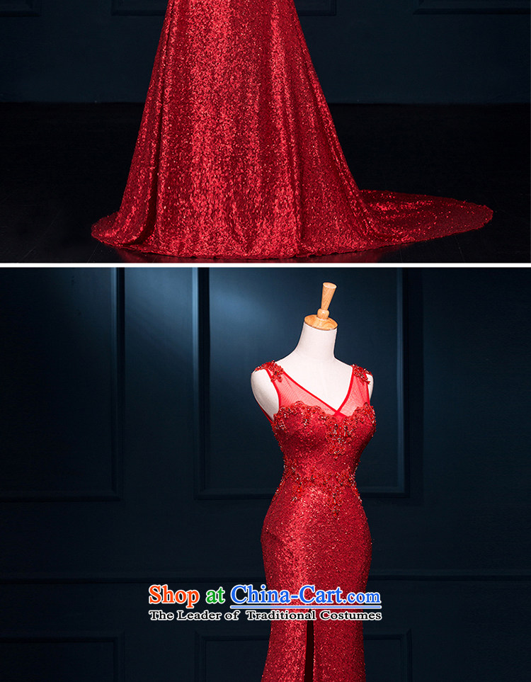 There is a stunning new 2015 dream marriages bows services evening dress will serve under the auspices of the shoulders, V-Neck lace Red 8 pictures, prices, brand platters! The elections are supplied in the national character of distribution, so action, buy now enjoy more preferential! As soon as possible.