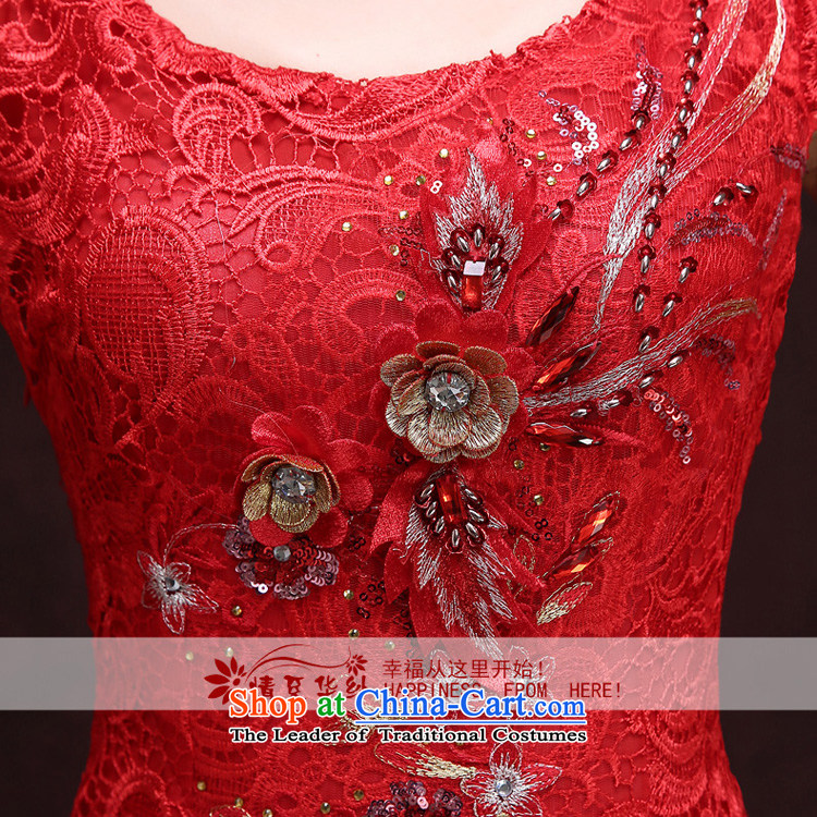 Qing Hua yarn evening dresses 2015 new short, Wedding Dress autumn and winter bride bows bridesmaid services women serving red banquet red XXL picture, prices, brand platters! The elections are supplied in the national character of distribution, so action, buy now enjoy more preferential! As soon as possible.