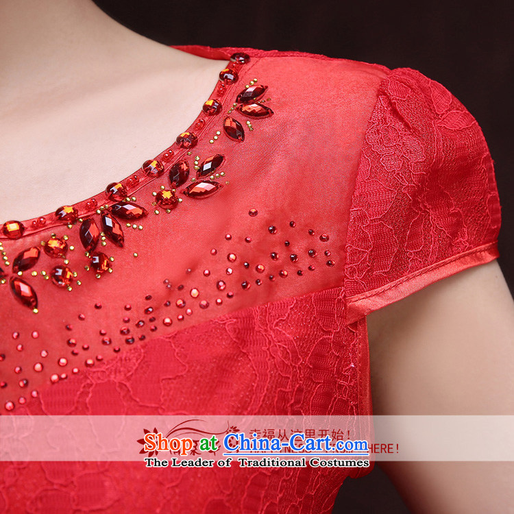 Qing Hua yarn bows services 2015 Spring New Red short skirt Fashion, improved cheongsam dress marriages banquet Mr Ronald L pictures, Female Red price, brand platters! The elections are supplied in the national character of distribution, so action, buy now enjoy more preferential! As soon as possible.