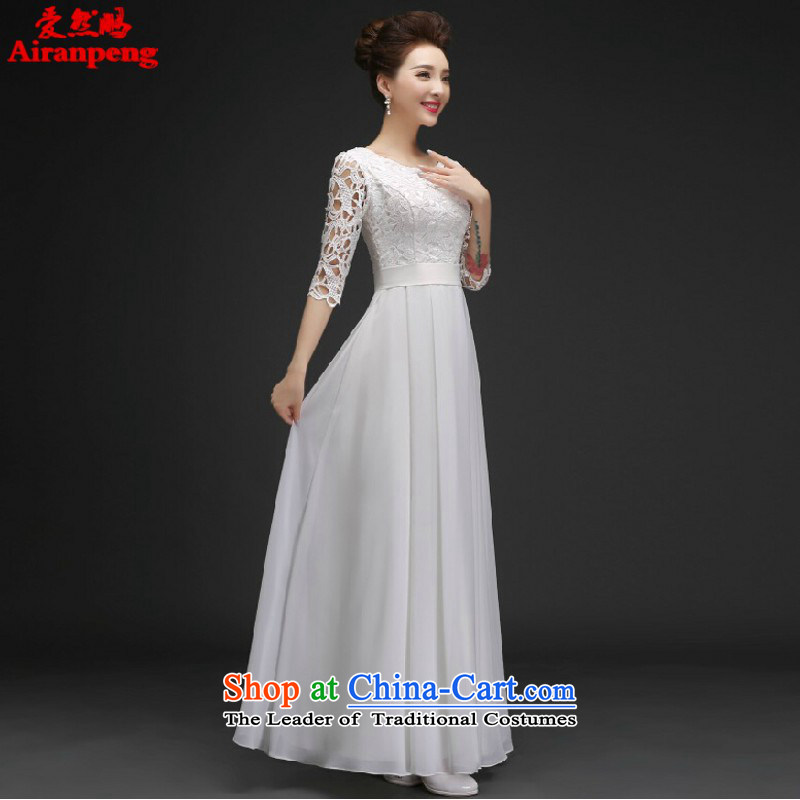 Love So Peng New 2015 Red married women serving the word bows shoulder lace stylish Sweet dress Sau San spring and summer long M love so Peng (AIRANPENG) , , , shopping on the Internet