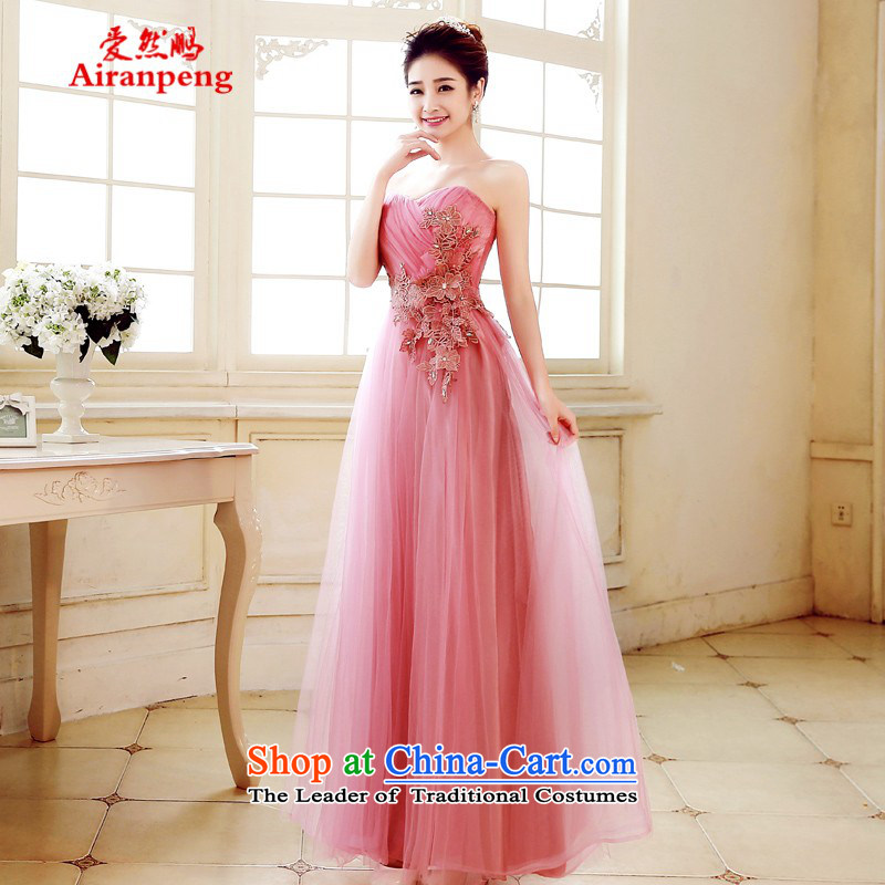 Love So Peng 2015 Spring/Summer new bridesmaid services dress long skirt bride bows services Sister Mary Magdalene chest bridesmaid skirt evening dress red , L, love so Peng (AIRANPENG) , , , shopping on the Internet