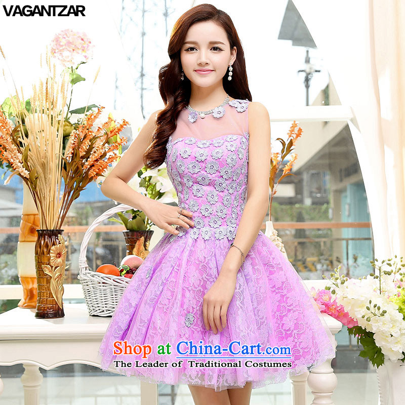 The new name-yuan VAGANTZAR2015 small incense wind sleeveless Sau San upscale wedding dresses A Wedding dress HSZM1551 white M,VAGANTZAR,,, shopping on the Internet