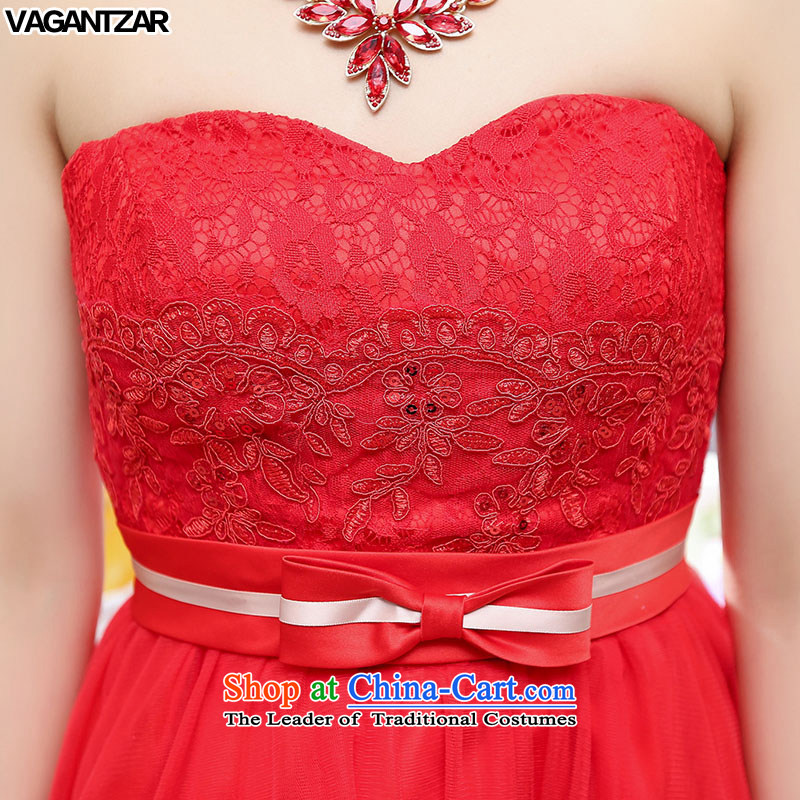 The new name-yuan VAGANTZAR2015 dress small wind wrapped Chest ( ) Hong upscale wedding dresses wedding dress1563 red XL,VAGANTZAR,,, shopping on the Internet