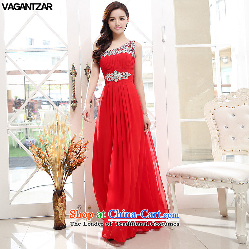 The new name-yuan VAGANTZAR2015 dress small incense wind sleeveless Sau San long upscale wedding dresses marriage ceremony1567 apricot L,VAGANTZAR,,, shopping on the Internet