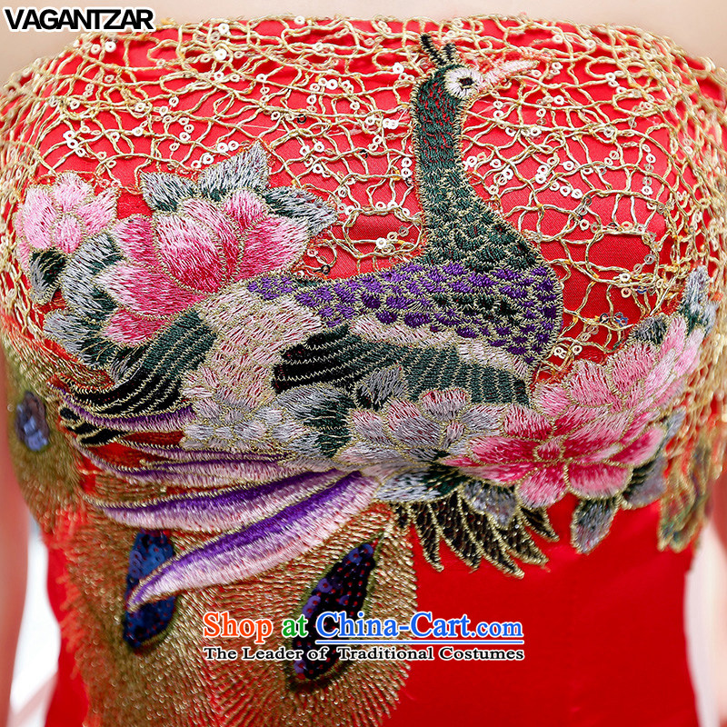 The new name-yuan VAGANTZAR2015 dress Sau San upscale wedding long skirt wedding dress blue S,VAGANTZAR,,, shopping on the Internet