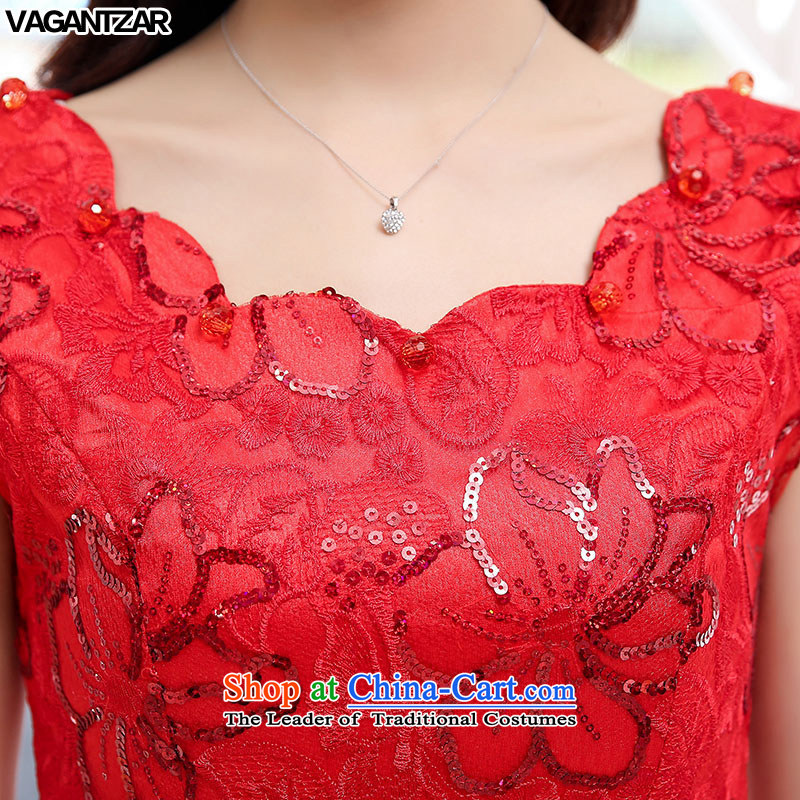 The new name-yuan VAGANTZAR2015 dress small incense wind short-sleeved Sau San upscale wedding dresses marriage bows dress XXL,VAGANTZAR,,, shopping on the Internet