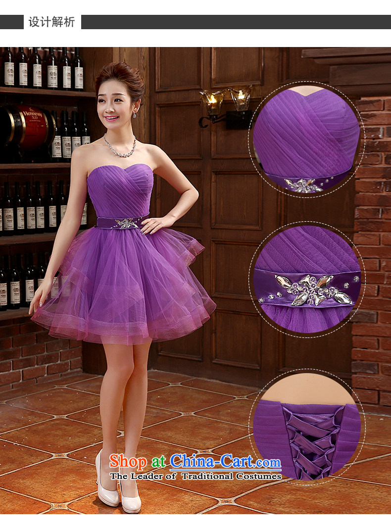 Rain-sang Yi marriages new stylish performances wedding dresses bridesmaid small photo building photography style Purple short skirt LF214) Purple XXL picture, prices, brand platters! The elections are supplied in the national character of distribution, so action, buy now enjoy more preferential! As soon as possible.
