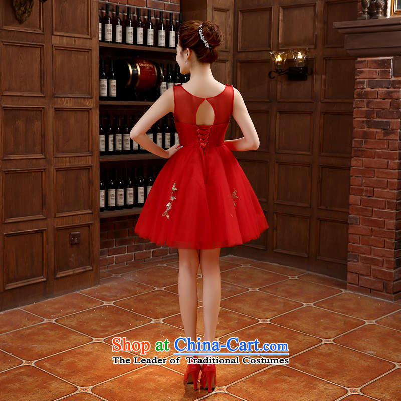 Rain Coat bride dress marriage is transmitted to the new stylish shoulders a small red dress Female dress short of the spring and summer of banquet bridesmaid dresses LF215 pink tailored, rain-sang Yi shopping on the Internet has been pressed.