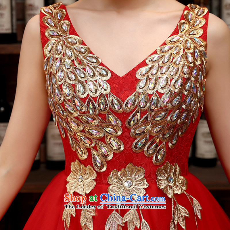 Rain Coat bride dress marriage is transmitted to the new stylish shoulders a small red dress Female dress short of the spring and summer of banquet bridesmaid dresses LF215 pink tailored, rain-sang Yi shopping on the Internet has been pressed.