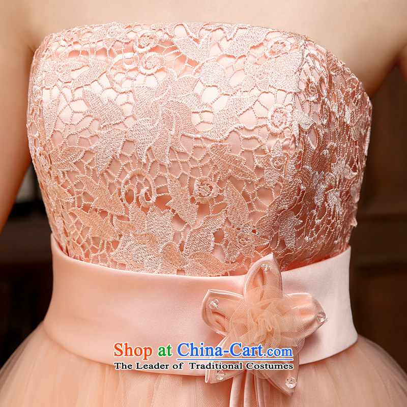Rain-sang yi bride wedding dresses lace flowers summer short of marriage dresses sweet anointed chest bridesmaid LF216 dress photo color small tailored, rain-sang Yi shopping on the Internet has been pressed.