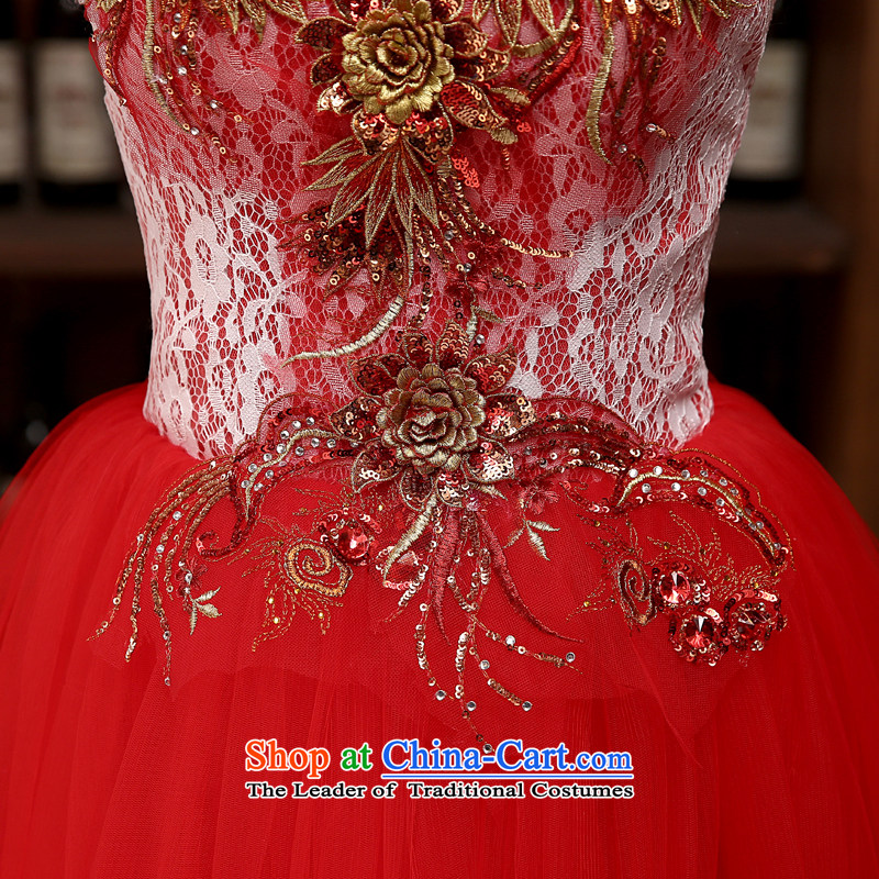 Rain-sang Yi marriages bows services 2015 new short in a small red dress dress banquet hosted dress summer female dresses LF217 RED S, rain is yi , , , shopping on the Internet