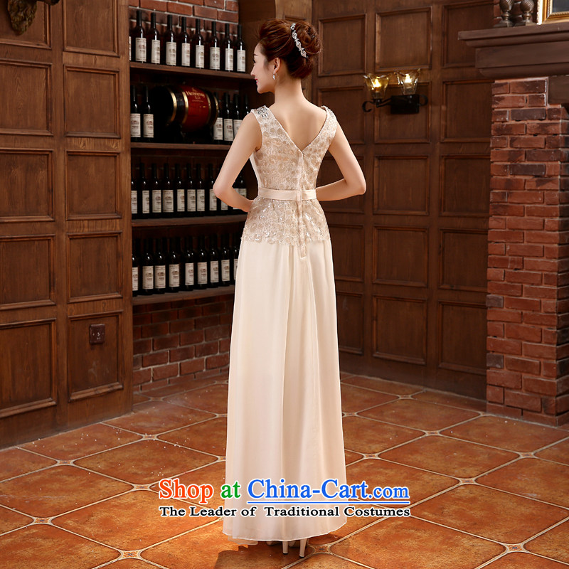 Rain-sang yi bride wedding dress wedding dinner drink long service will be hotel elegance dress dresses shoulders staple spring and summer, Pearl LF220 champagne color XXL, rain-sang Yi shopping on the Internet has been pressed.