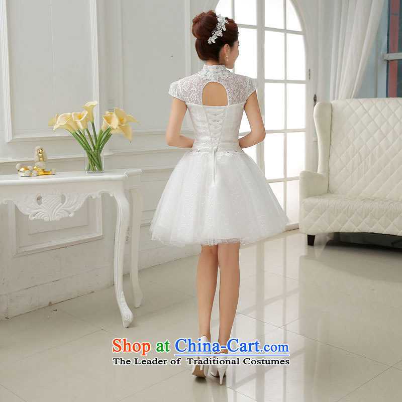 The spring and summer of 2015, Dr Philip optimize new lace short, white marriages bows services small dress skirt ycf012 M, Optimize Hong shopping on the Internet has been pressed.
