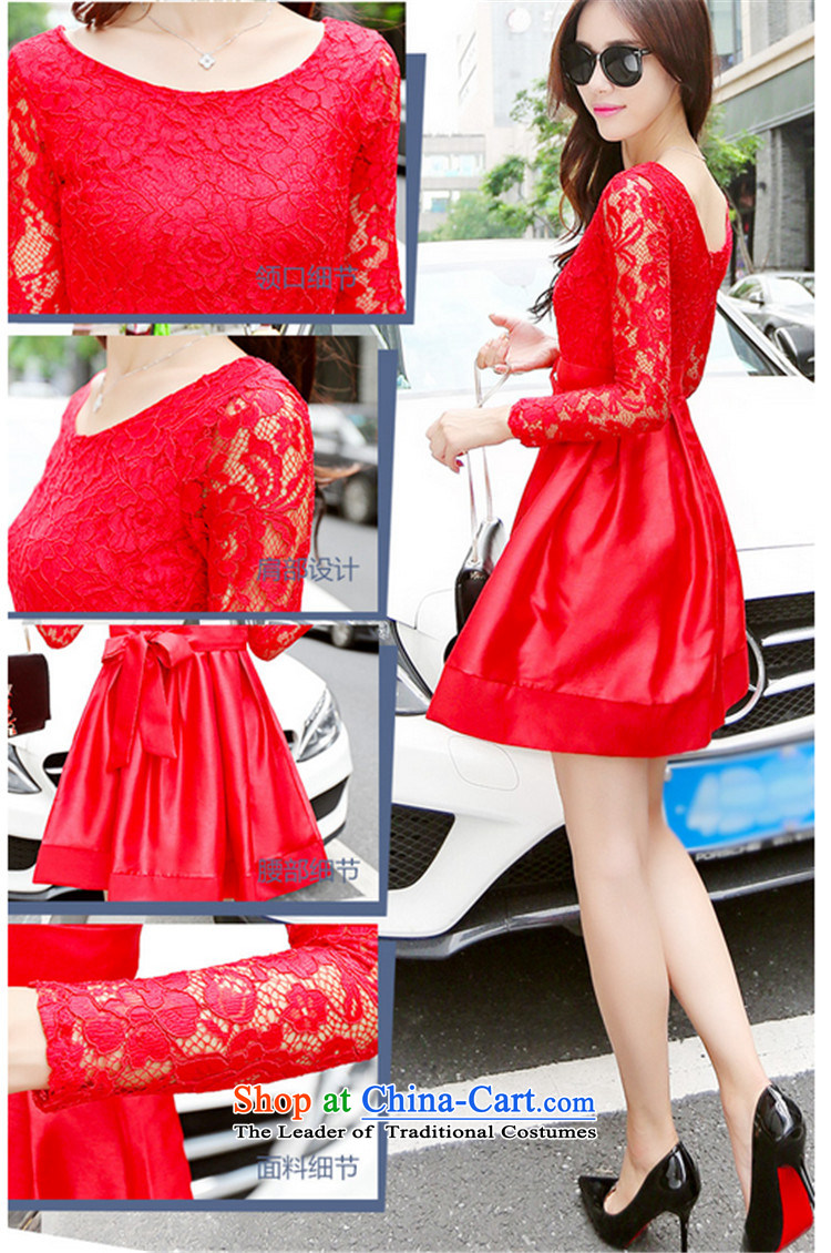 Yun-ying sa 2015 autumn and winter new red dress dresses bridesmaid services services forming the bows dresses 9724 Red L picture, prices, brand platters! The elections are supplied in the national character of distribution, so action, buy now enjoy more preferential! As soon as possible.
