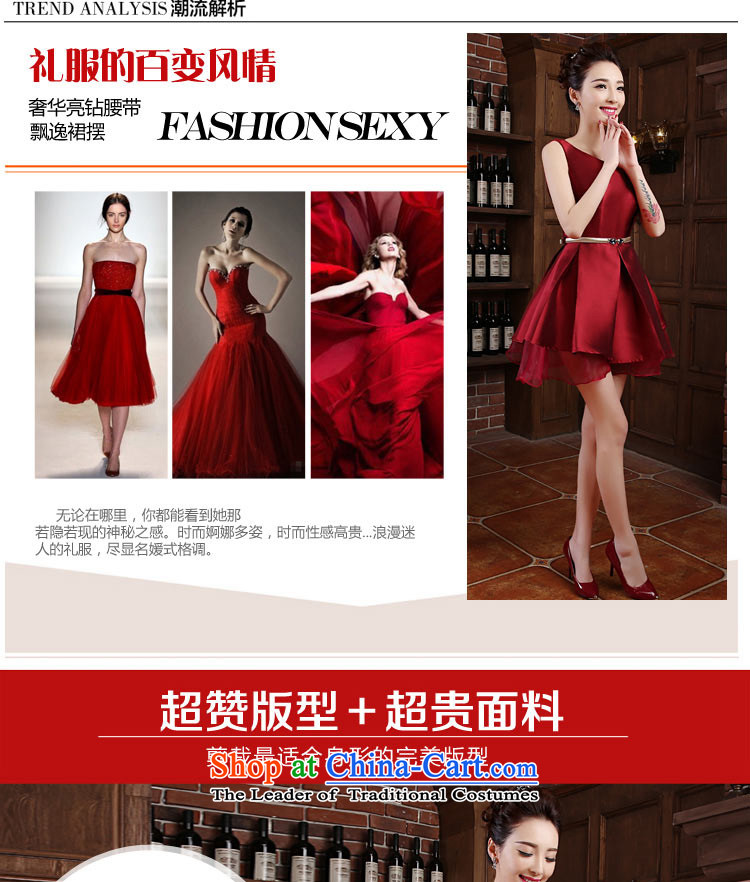 The new Word 2015 shoulder marriages bows to Korean dress short, will preside over service banquet wine red made no refund is not replaced picture, prices, brand platters! The elections are supplied in the national character of distribution, so action, buy now enjoy more preferential! As soon as possible.