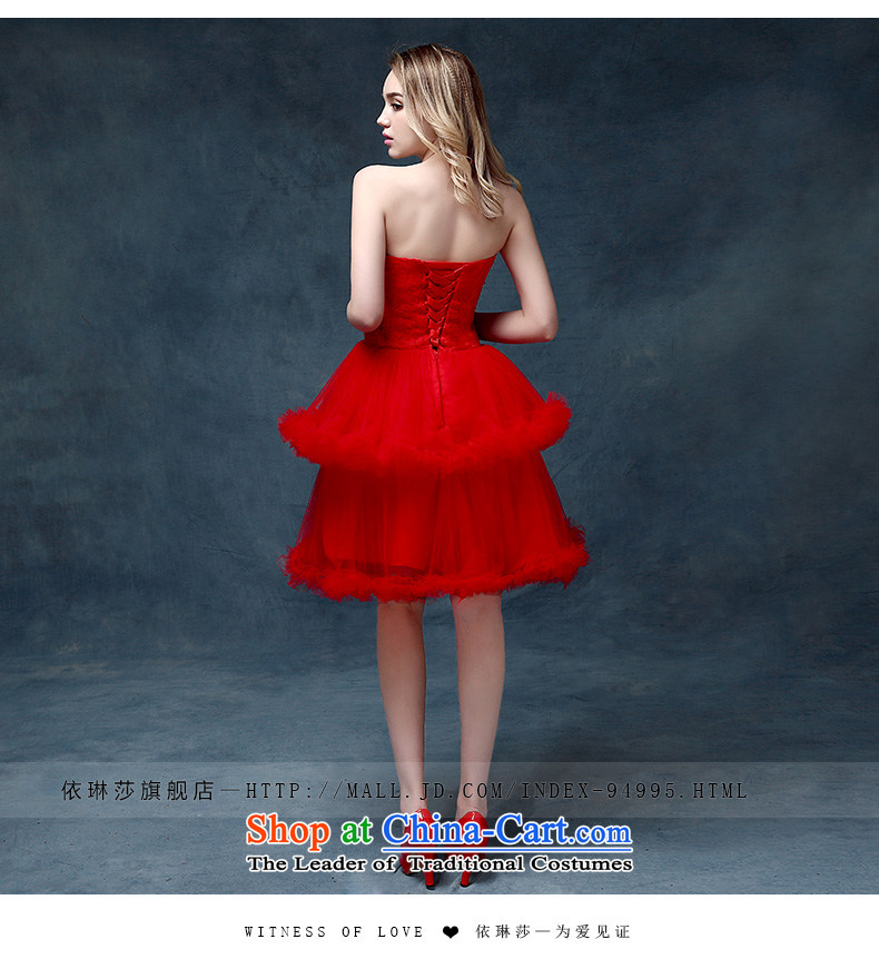 According to Lin Sha evening dresses 2015 new marriages bows services evening dress short of Korea lace dresses female red S picture, prices, brand platters! The elections are supplied in the national character of distribution, so action, buy now enjoy more preferential! As soon as possible.