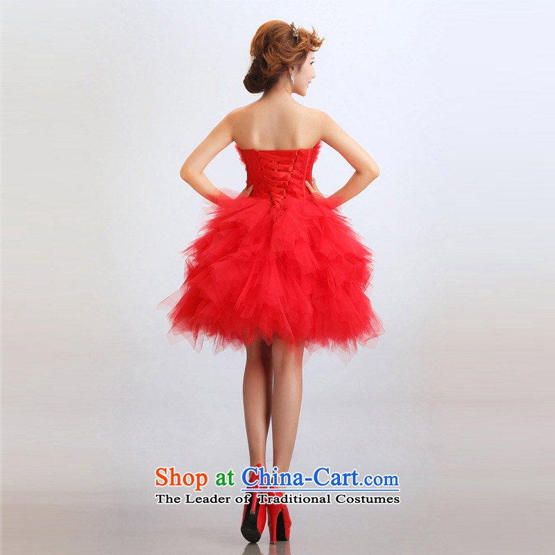 Optimize the new 2015 Hong-short, multi-colored marriages wedding dresses ycf020 will optimize Hong-S, shopping on the Internet has been pressed.