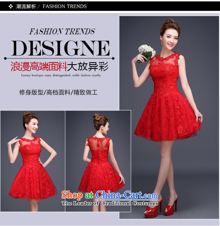 Beverly Ting bride bows to the spring 2015 the new bride winter Wedding Dress Short of red lace shoulders evening dresses Female dress dresses sleeveless red S picture, prices, brand platters! The elections are supplied in the national character of distribution, so action, buy now enjoy more preferential! As soon as possible.