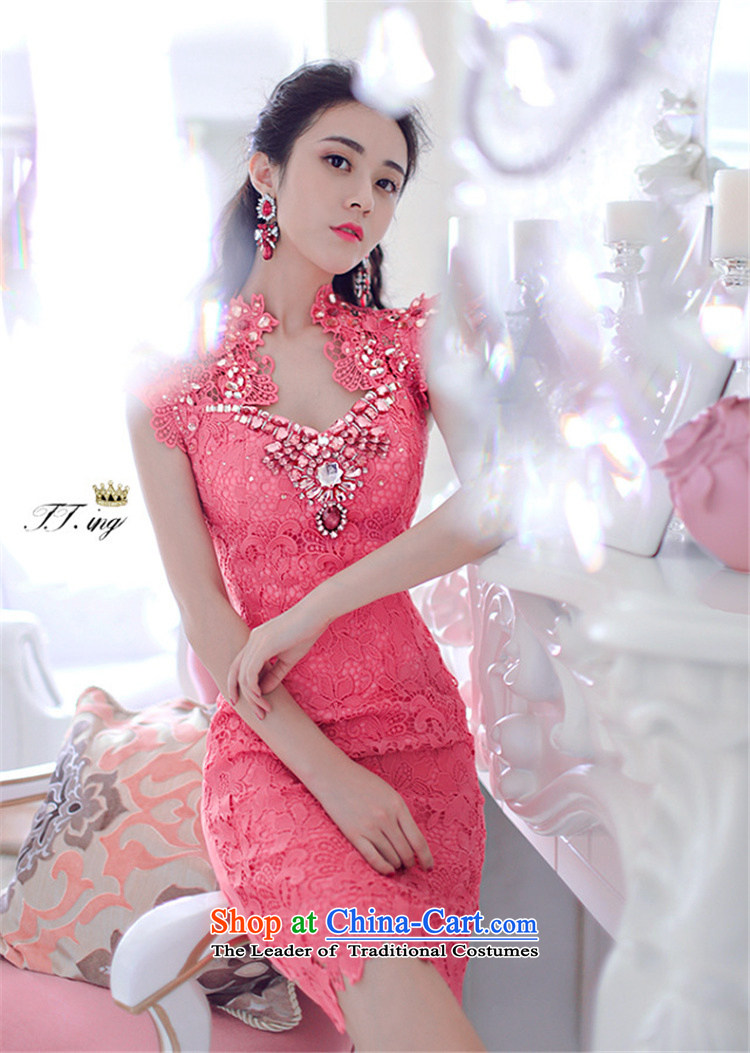 Hsbc Holdings plc Ming heavy industry staples bead dress girl with Moonlight Serenade aristocratic temperament diamond water-soluble lace dresses in the autumn of 2015, the new Red L picture, prices, brand platters! The elections are supplied in the national character of distribution, so action, buy now enjoy more preferential! As soon as possible.