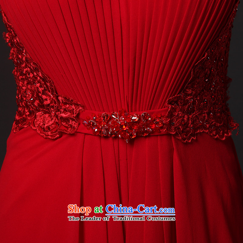 There is located the souls of flowers and wedding dresses 2015 new aristocratic dress bows to shoulder the smearing Red 2 code, HOC , , , shopping on the Internet