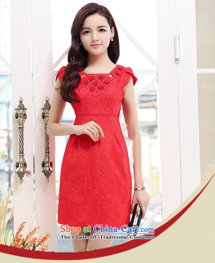Cover Story 2015 NEW PEARL FLOWER string short-sleeved Foutune of short of Sau San bridal dresses bows dress brides small red XXL picture, prices, brand platters! The elections are supplied in the national character of distribution, so action, buy now enjoy more preferential! As soon as possible.