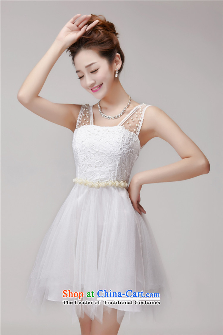 Kuzui red 2015 Summer new lace hook Flower nail pearl elastic waist strain nets bridesmaid dress chiffon skirt dresses female summer white L picture, prices, brand platters! The elections are supplied in the national character of distribution, so action, buy now enjoy more preferential! As soon as possible.