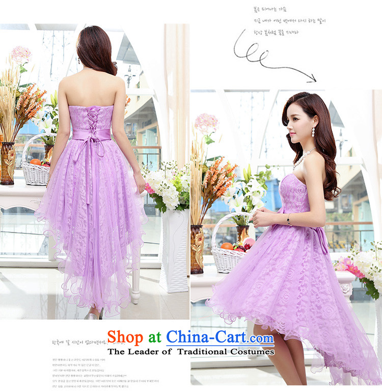 Cover Story 2015 new anointed chest dovetail Foutune of Sau San marriage small dress bride with a drink on the bride wedding dresses purple L picture, prices, brand platters! The elections are supplied in the national character of distribution, so action, buy now enjoy more preferential! As soon as possible.