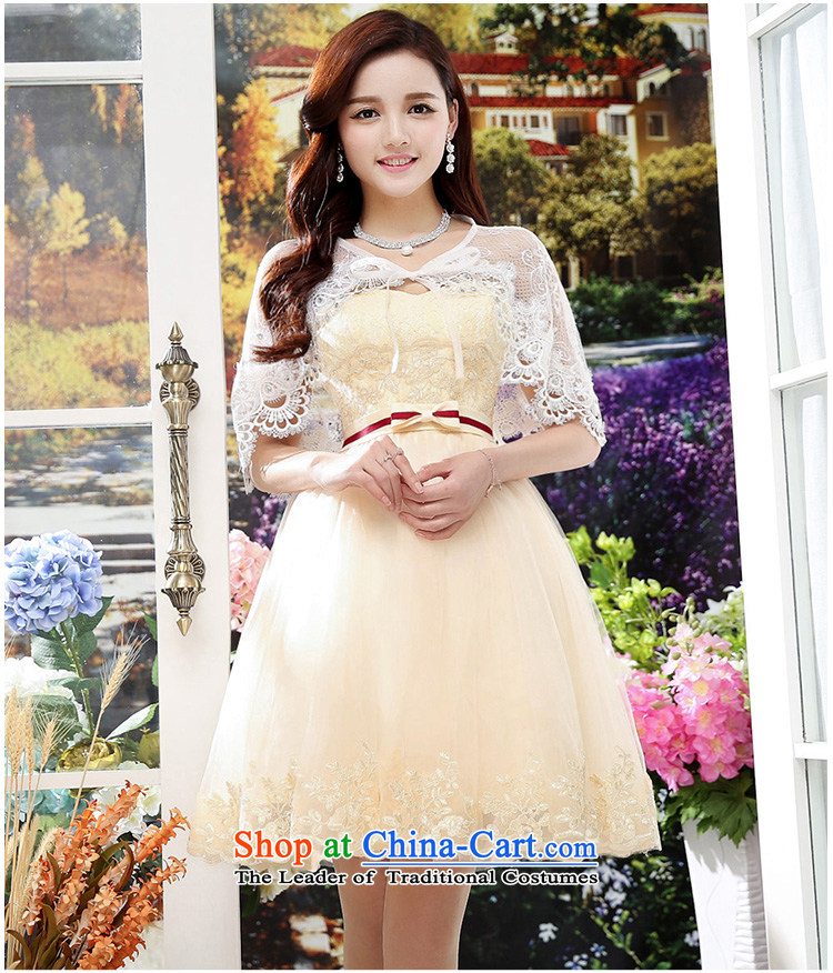 Cover Story 2015 new anointed chest strap OSCE root yarn lace small dress brides marriage 
