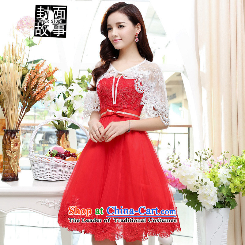 Cover Story 2015 new anointed chest strap OSCE root yarn lace small dress brides marriage   replacing bridesmaid skirt dresses shawl 120 XL, Cover Story (COVER) SAYS shopping on the Internet has been pressed.