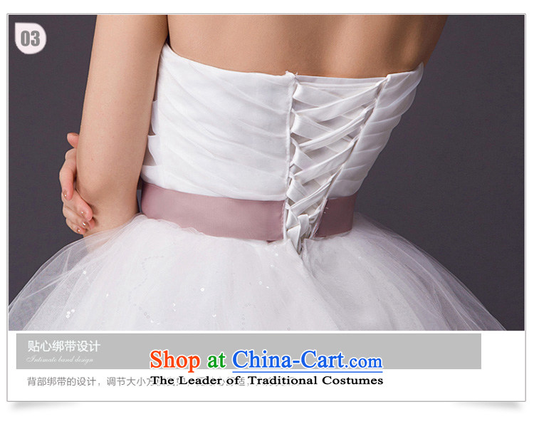 Wedding dresses 2015 Summer new short skirt wedding wedding party show White gauze straps and small dress White M chest pictures, prices, brand platters! The elections are supplied in the national character of distribution, so action, buy now enjoy more preferential! As soon as possible.