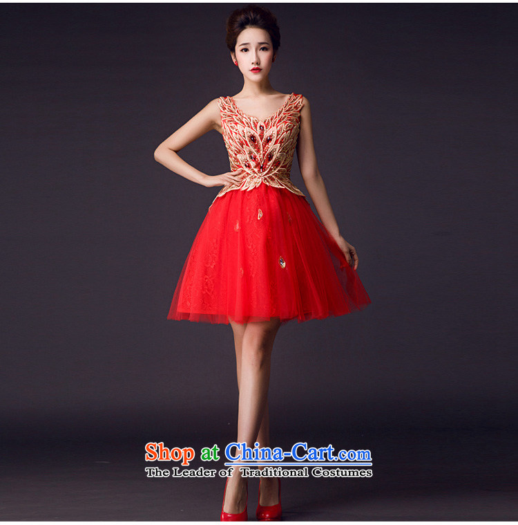 Toasting Champagne Service of 2015 Summer bride wedding dress red shoulders V for small dress women short skirts web red XL Photo, prices, brand platters! The elections are supplied in the national character of distribution, so action, buy now enjoy more preferential! As soon as possible.