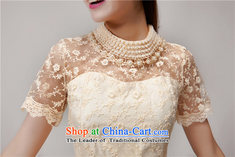 Kuzui red 2015 Summer Korean new small-wind lace Pearl Nail Beauty embroidery short-sleeved chiffon skirt dress dresses female white pink L photo summer, prices, brand platters! The elections are supplied in the national character of distribution, so action, buy now enjoy more preferential! As soon as possible.