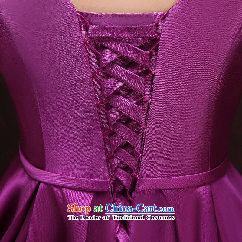 The privilege of serving-leung 2015 banquet moderator evening dresses new summer and fall of long, sister mission bridesmaid services dress female purple XL, a service-leung , , , shopping on the Internet