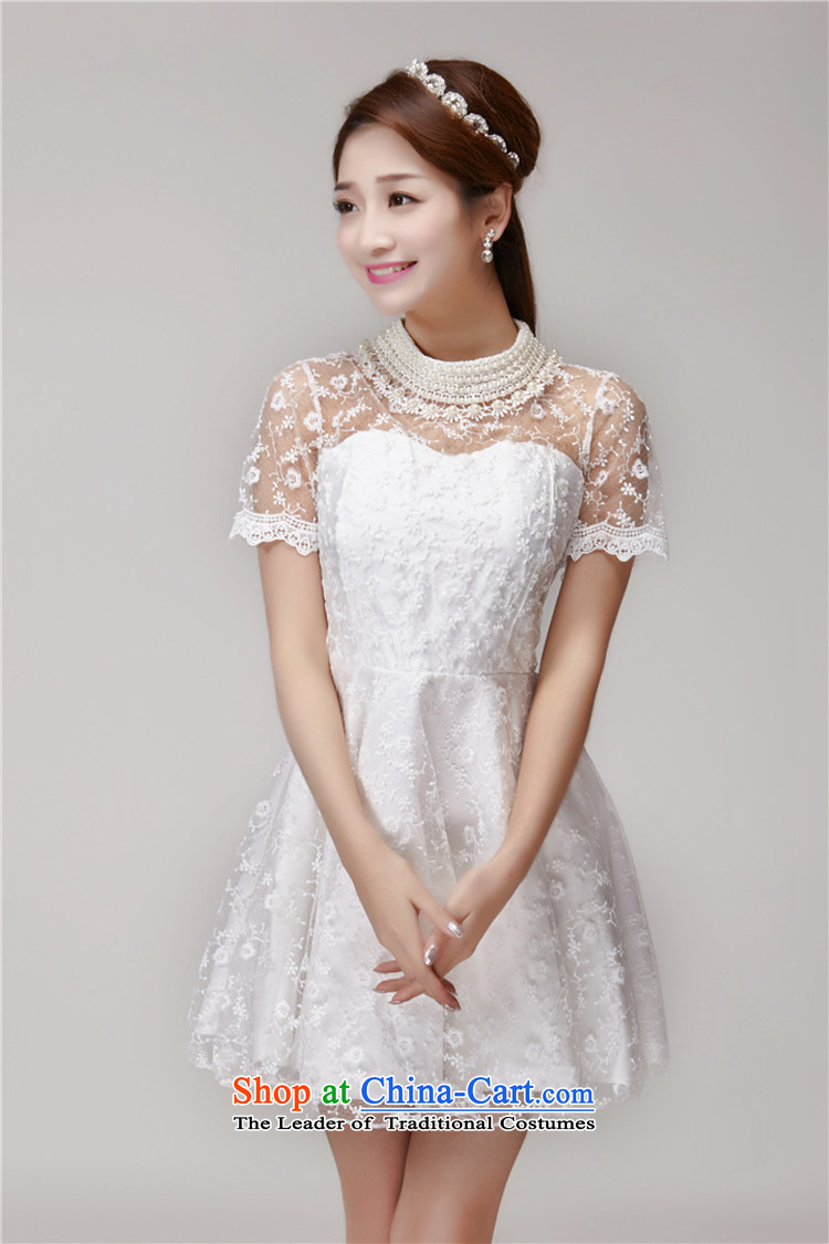 Figs 2015 Summer Korean small incense wind lace Pearl Nail Beauty embroidery short-sleeved chiffon skirt dress dresses female white pink L photo summer, prices, brand platters! The elections are supplied in the national character of distribution, so action, buy now enjoy more preferential! As soon as possible.