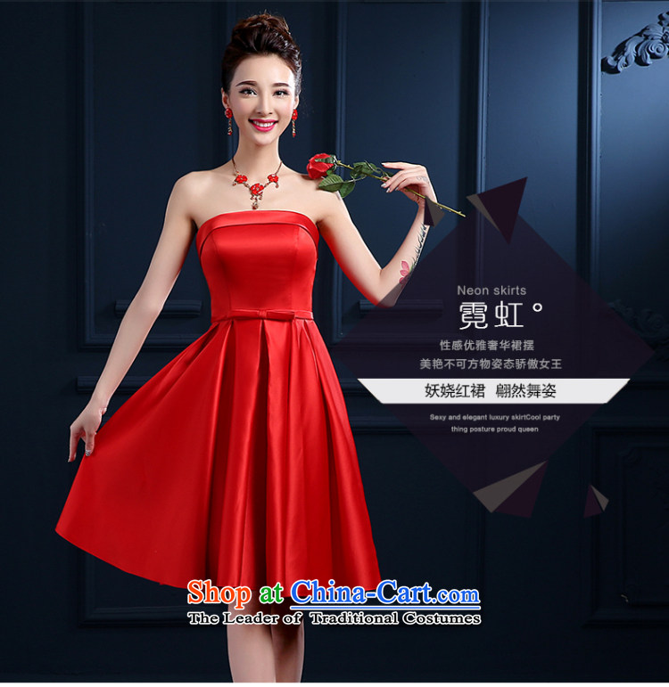 Beverly Ting bows Service Bridal winter new 2015 wedding dresses and short of red chest small dress evening dress banquet women married to Sau San Red S picture, prices, brand platters! The elections are supplied in the national character of distribution, so action, buy now enjoy more preferential! As soon as possible.