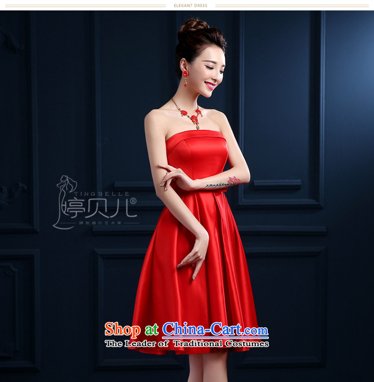 Beverly Ting bows Service Bridal winter new 2015 wedding dresses and short of red chest small dress evening dress banquet women married to Sau San Red S picture, prices, brand platters! The elections are supplied in the national character of distribution, so action, buy now enjoy more preferential! As soon as possible.