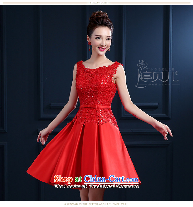 Beverly Ting bows Service Bridal Spring 2015 new wedding dresses skirt red shoulders short, lace married female summer evening dresses betrothal small dress banquet red XL Photo, prices, brand platters! The elections are supplied in the national character of distribution, so action, buy now enjoy more preferential! As soon as possible.