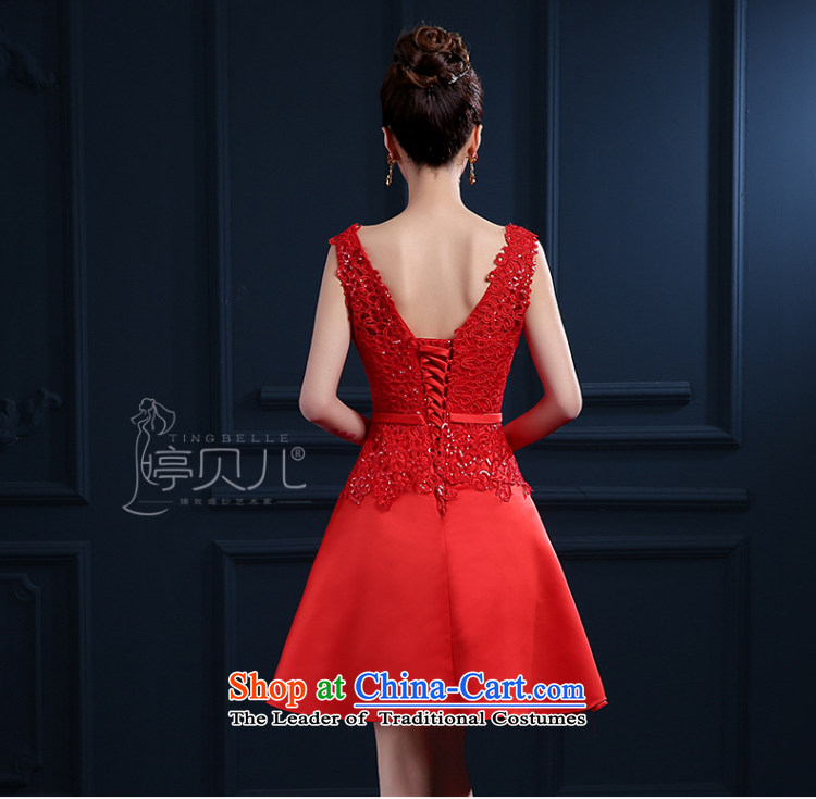 Beverly Ting bows Service Bridal Spring 2015 new wedding dresses skirt red shoulders short, lace married female summer evening dresses betrothal small dress banquet red XL Photo, prices, brand platters! The elections are supplied in the national character of distribution, so action, buy now enjoy more preferential! As soon as possible.